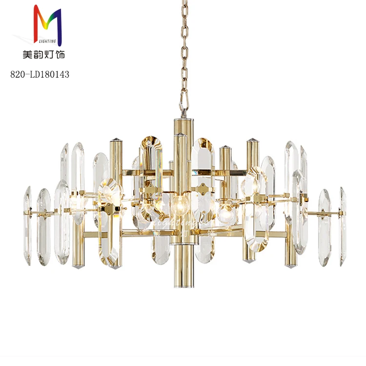 wholesale big luxury modern led lighting crystal chandelier for hotel
