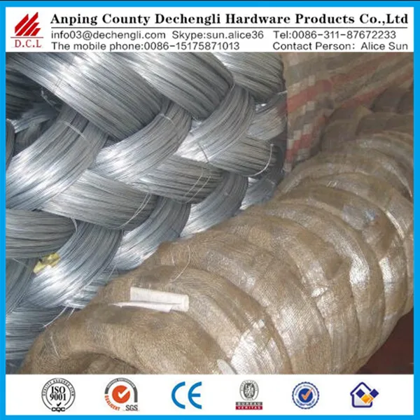 Low Price High Quality BWG 20 21 22 GI Galvanized Wire With Reasonable Price/Galvanized Binding Wire