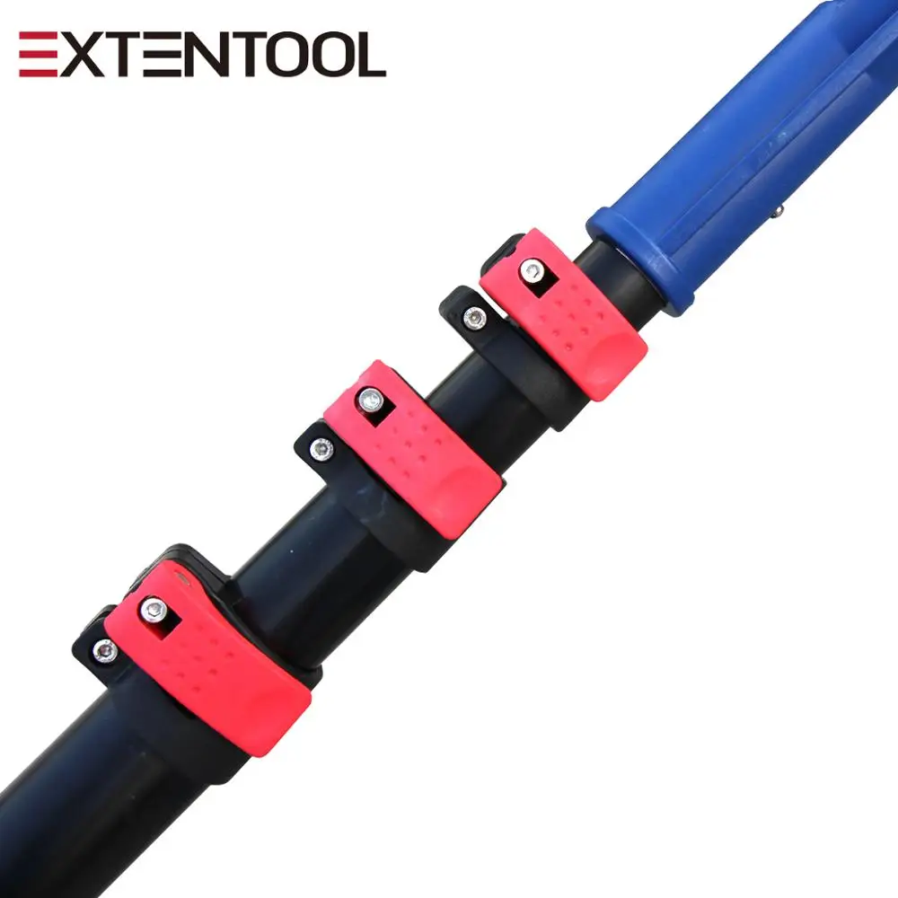 Extentool snow roof rake snow removal with long handle extension adjustable pole