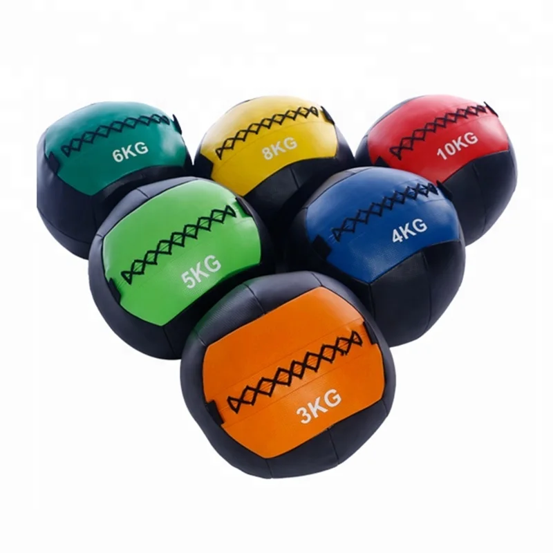 Gym fitness soft PU cross-training medicine wall ball
