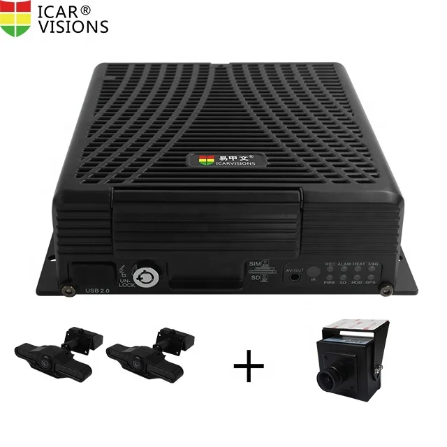 
High quality 2TB HDD 4G network GPS wifi output full hd 1080P vehicle blackbox dvr 