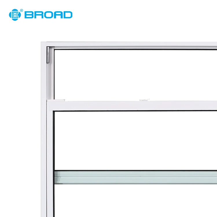American style aluminium alloy double hung sliding pull up window