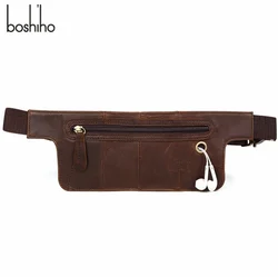 Boshiho Good Quality  PU Leather Beer waist Bag Can Sleeve Beer Waist Bag Support Customize