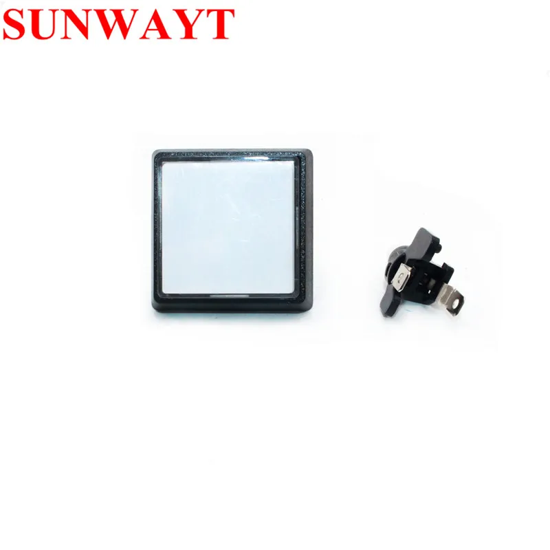51*51mm 12V Big Square Illuminated Push Button reset Switch Arcade game machine led touch push button switches