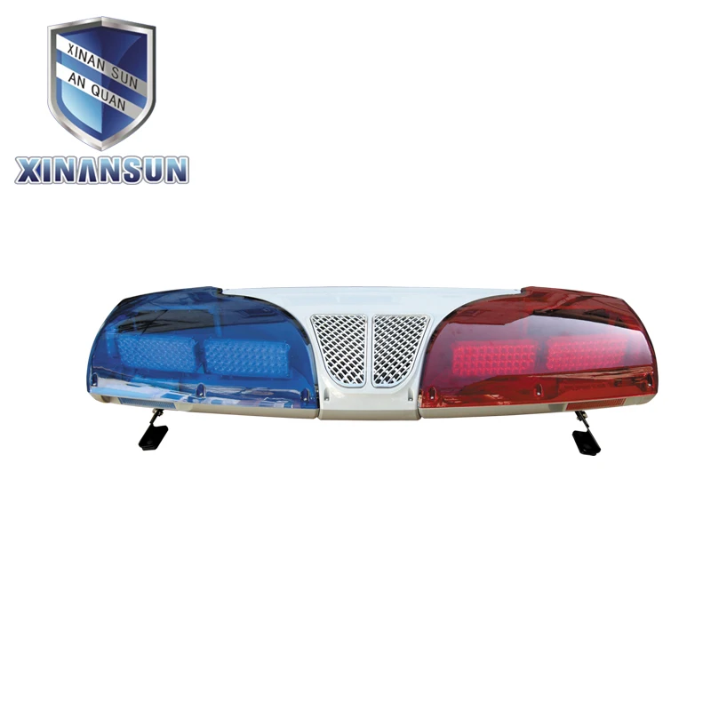 
Red Blue LED aluminium Base Police Emergency Car Roof Strobe Flashing Warning Lightbar 