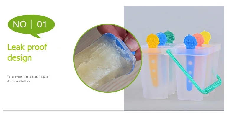 Good Quality Homemade Healthy Ice Cream Plastic Ice Molds for Wholesale