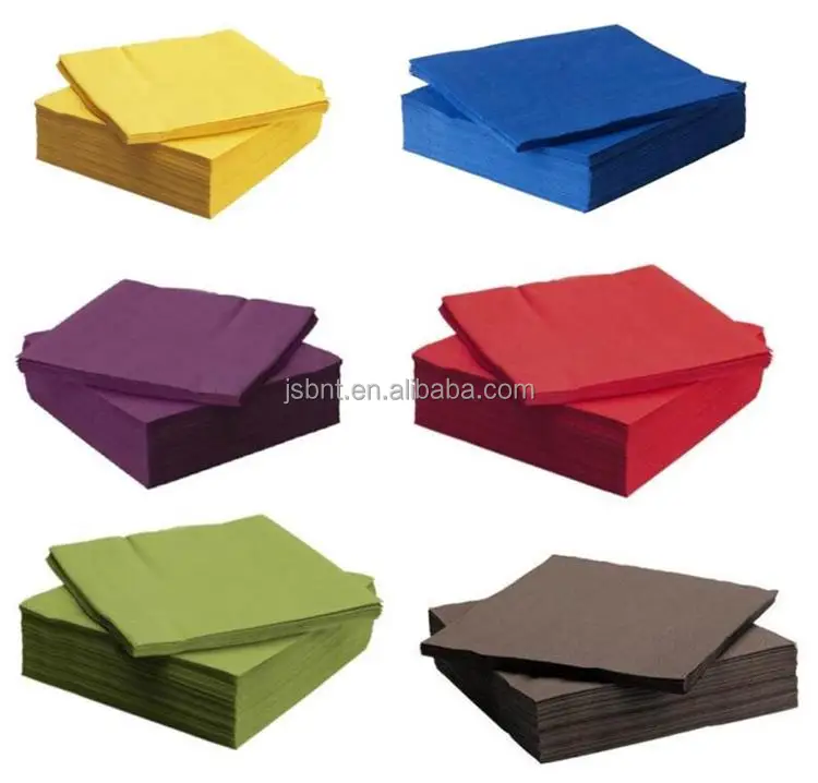 Classic Design Dyed Full Color Airlaid Napkins Tissue