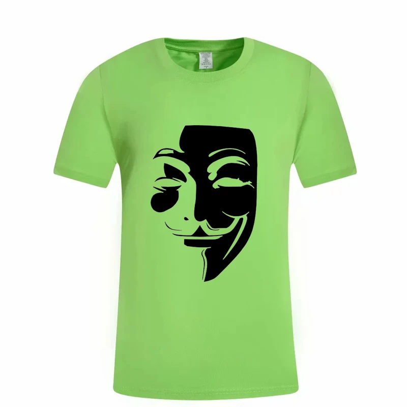 2022 China Wholesale Custom made summer fashion import V for  Vendetta Movie men  Printed  t shirts Short sleeve