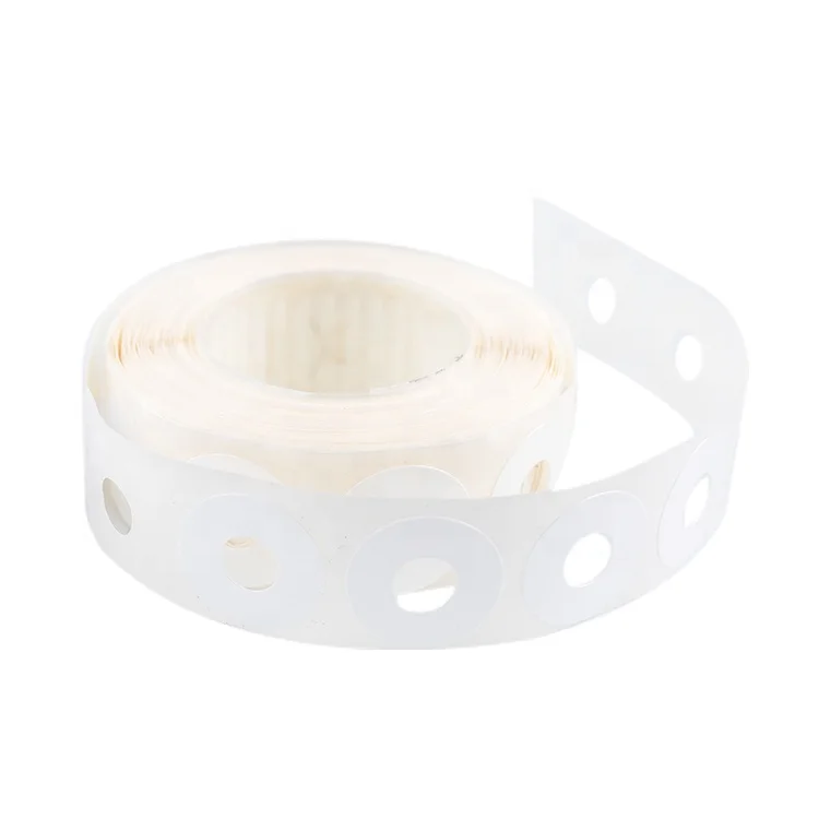 Blank  round paper adhesive labels reinforcement ring label stickers , Custom Round self-adhesive label sticker