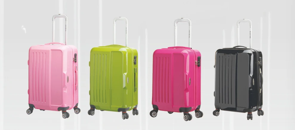 Colorful PC luggage bag travel assoda trolley& luggage bag