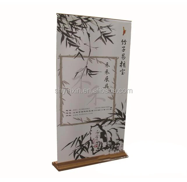 
Luxury Roll Up Stand,Outdoor Banner Stand,Adjustable Angle Bamboo Roll Up Stand 