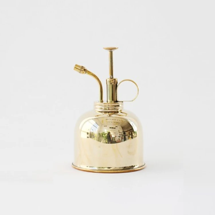 Brass gold small British European household watering flower small watering can