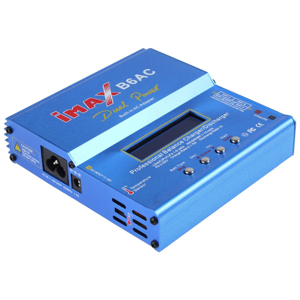 80W IMAX B6AC RC Balance Lipo Battery Charger B6 AC Nimh Nicd lithium Battery Balance Charger Discharger with Digital LCD Screen