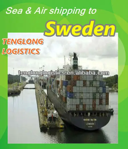 freight forwarding companies in China to Gothenburg/Stockholm of Sweden from Guangzhou Zhongshan Hongkong