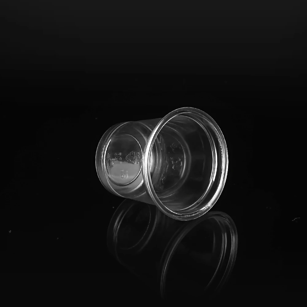 
Disposable 1oz Biodegradable Mini PLA Portion Cup With Flat Lid 30ml Plastic Tasting Cup 