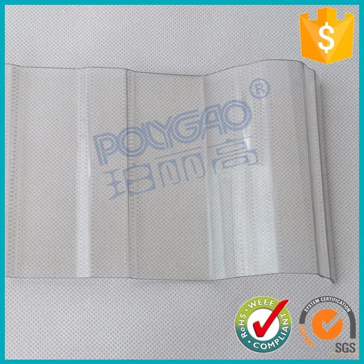 Cheap wholesale polycarbonate corrugated plastic sheet / transparent corrugated roofing sheets