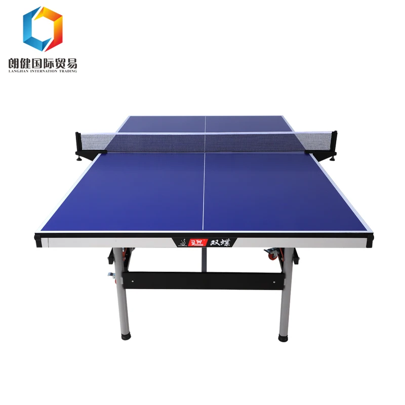International Standard Return Board Outdoor Table Tennis Table With 75mm Wheels