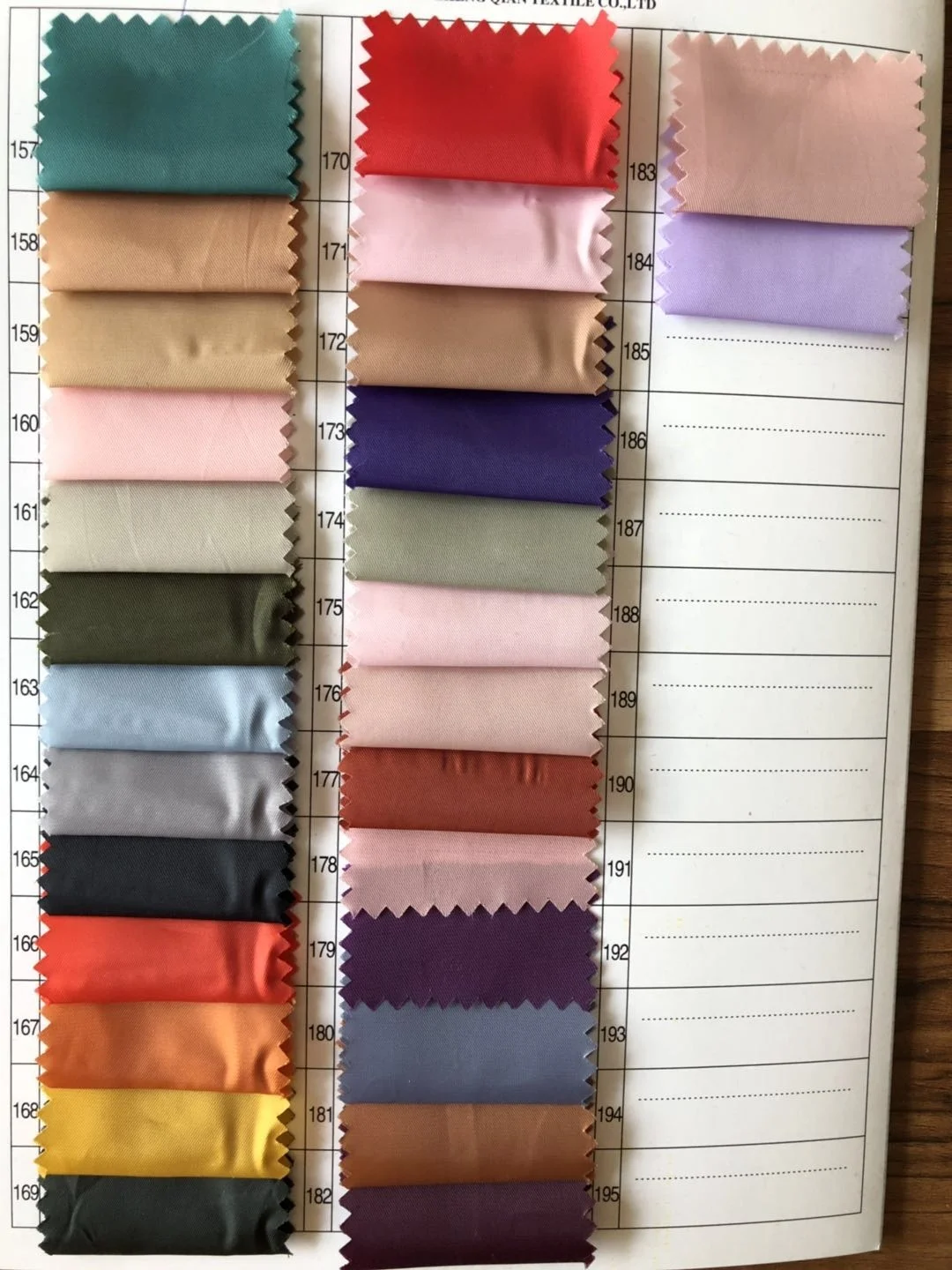 wholesale 100% polyester Shumei silk twill taffeta for lining