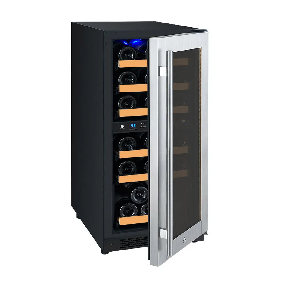 
30 Bottles Dual Zone Wine Cellar Fridge with Compressor Cooling System 