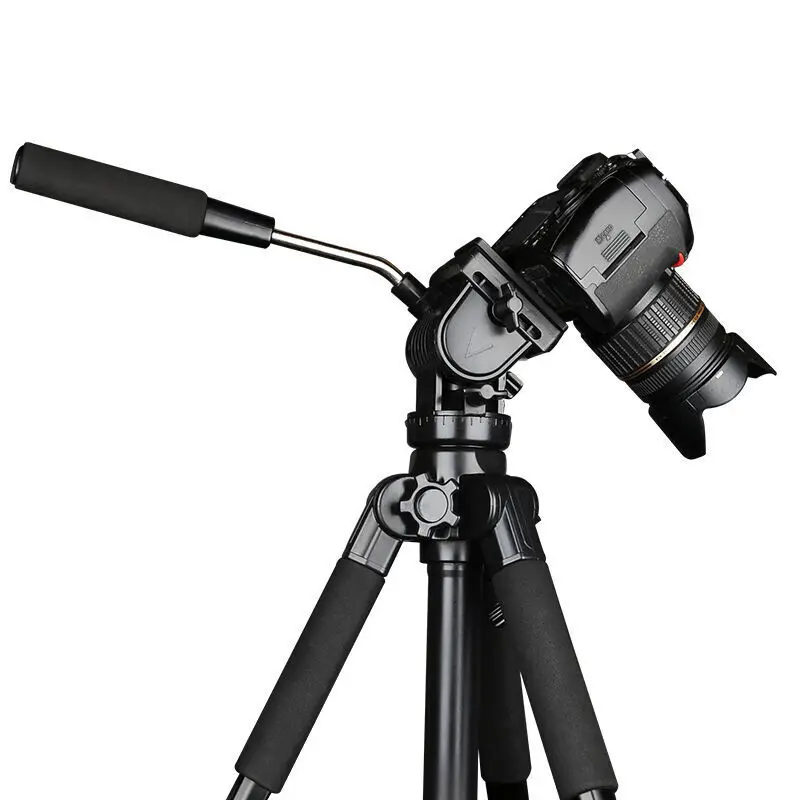 Q333 Professional video camera tripod for dslr digital camcorder dv tripod fluid head picture stand support tripod 65'