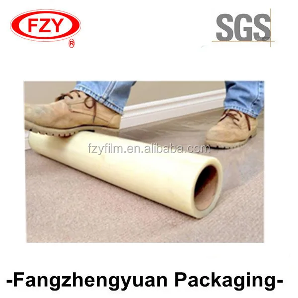 
PE protective film Self Adhesive Plastic Roll for using in carpets 