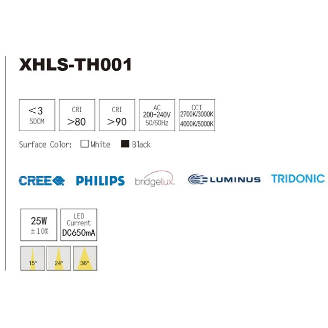 
25W Round LED Ceiling Spotlights, Spotlight LED, Recessed Indoor ceiling LED Spotlight 