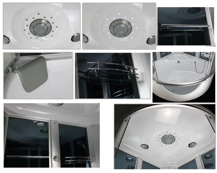big size shower cabin with steam and surfing