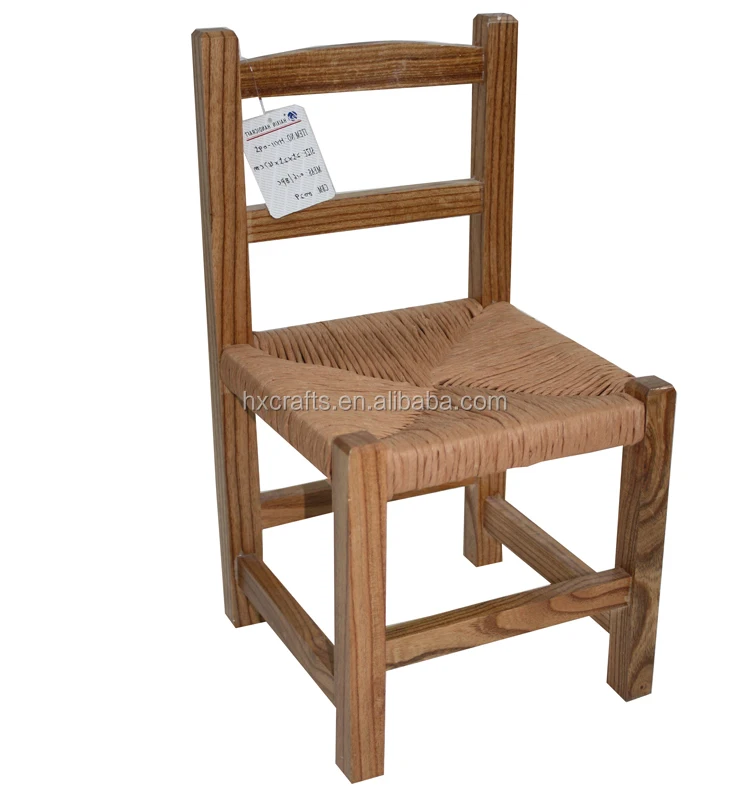 small wooden chair for living room Wholesale Nature Wood Baby Furniture Kids High Chair Study Chair Kids