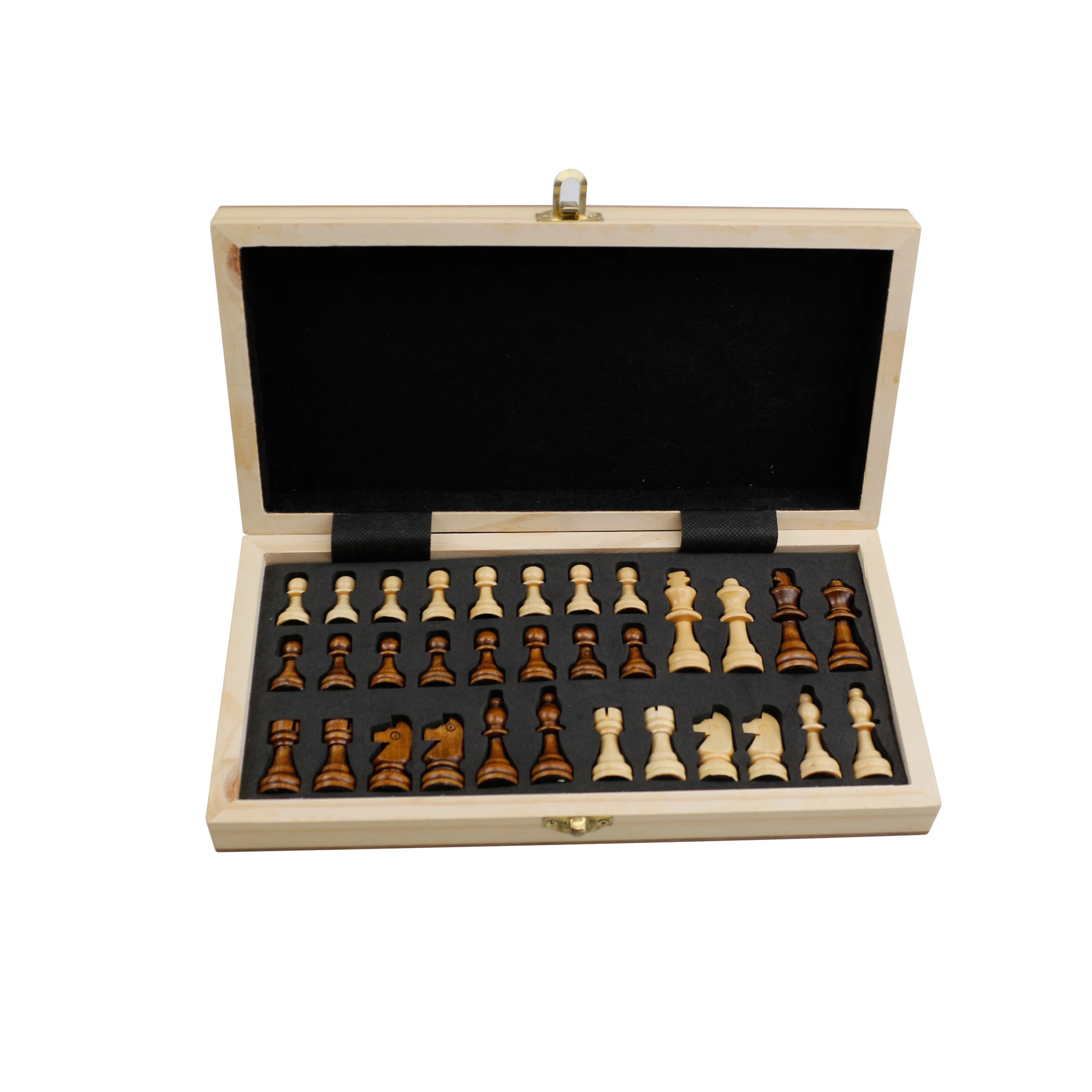 
Premium 15 Inch Folding Universal Standard Magnetic Wooden Chess Board Sets Chess Game 
