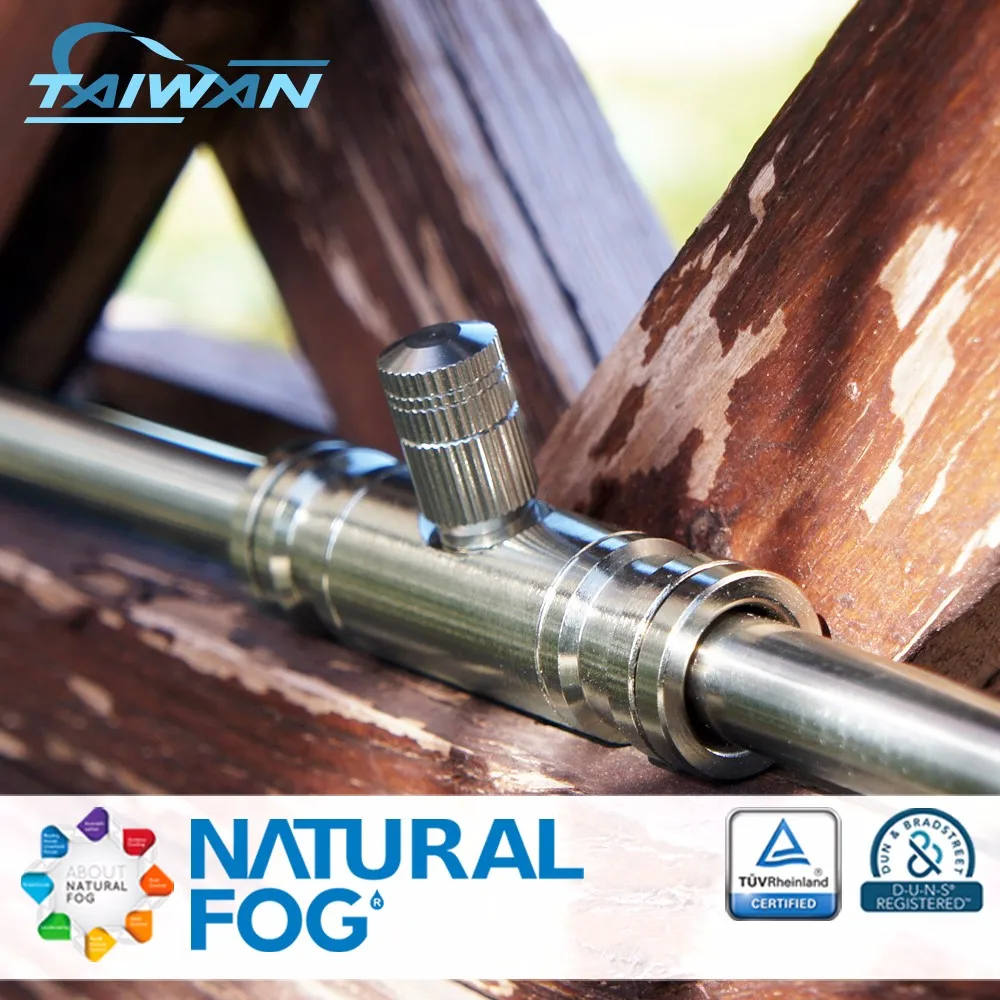 Natural Fog High Pressure Mist Nozzle Sliplock Quick Connector Fitting