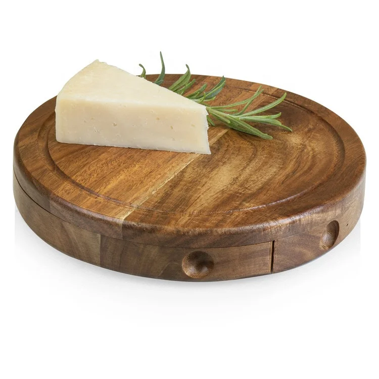 Acacia Wood Cheese Board Acacia wood cutlery knife cheese board