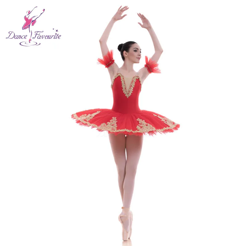 Wholesale Girls Red Professional Ballet Dance Costume Puffy Tutu Dress  BLL013