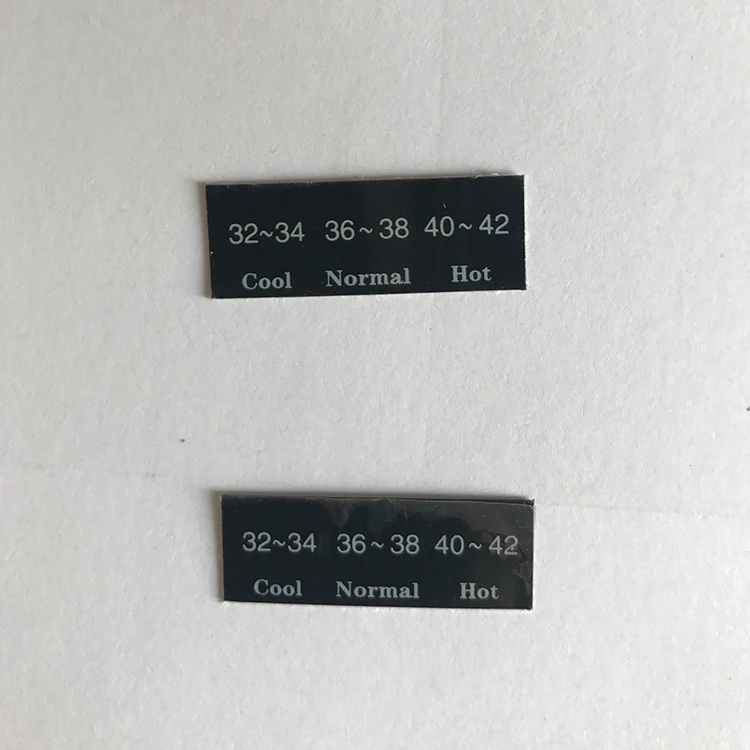 customized temperature sensitive label red/white/blue color changing decals self-adhesive stickers