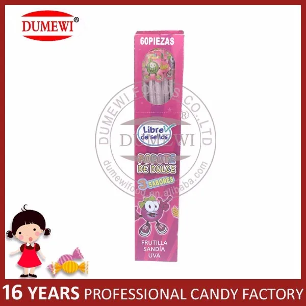 3 in 1 Mixed Fruit Flavors CC Stick Sour Powder Candy