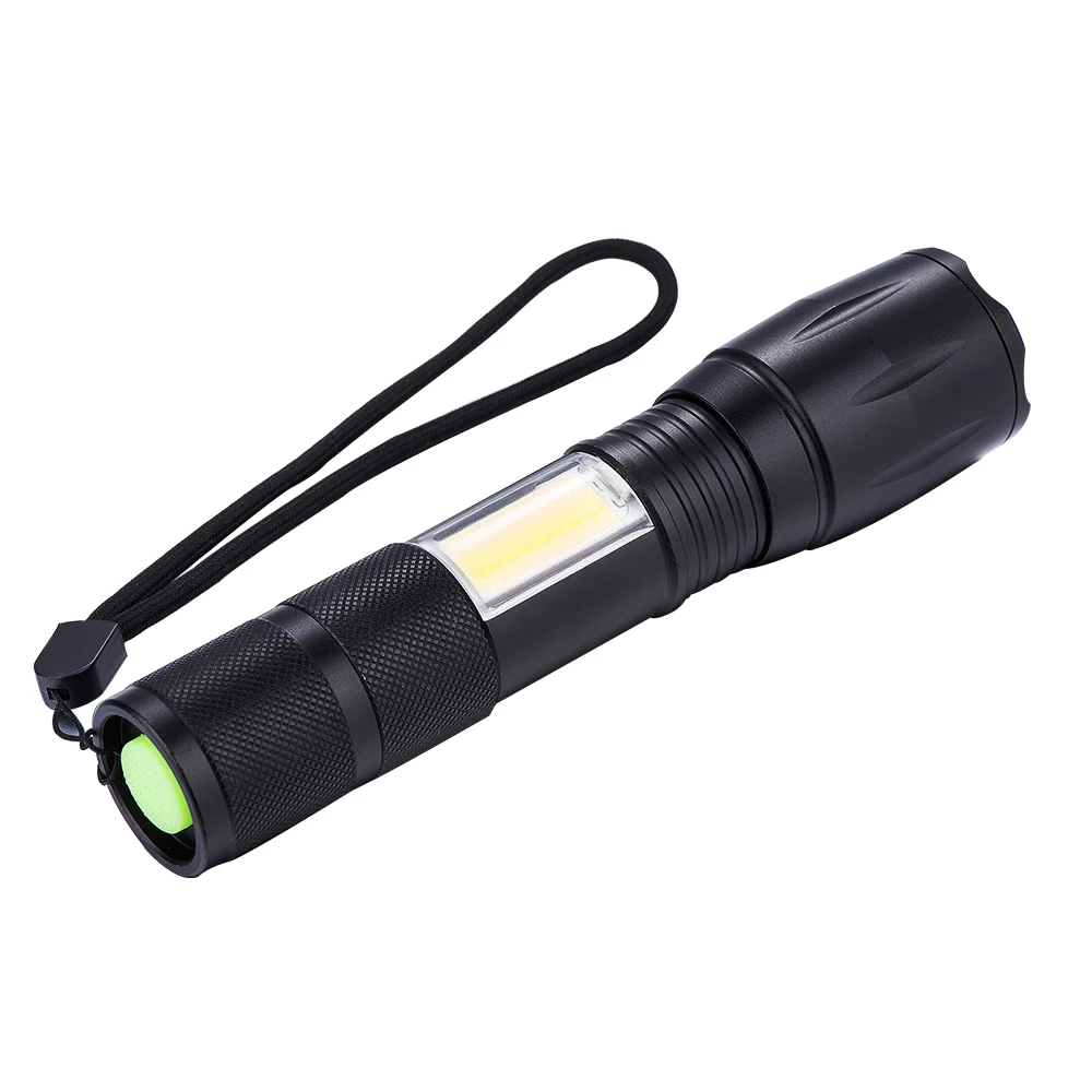 
Tactical Lamp 10w 300lm Adjustable Focus Zoomable Torch Light 3 Modes Handheld Mini LED Flashlight 