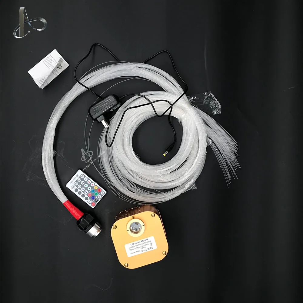 DIY RGB LED 16w Мерцающая светодиодная оптоволоконная звезда комплект потолочного светильника