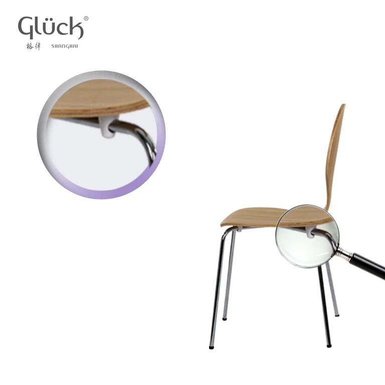 Simple modern brown black plywood company office visitor events chairs CELL SC 1710