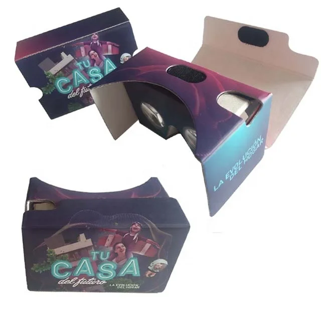 2018 custom printing google cardboard V2.0 virtual reality glasses 3d vr glasses for 3.5-6' phone, google cardboard VR glasses