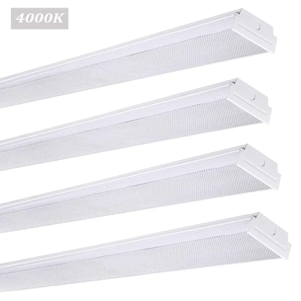 Premium DLC listed 4ft 40W 8ft 80W LED Wrap Around Daywhite dimmable Ceiling Mount light fixture led slim wrap around square