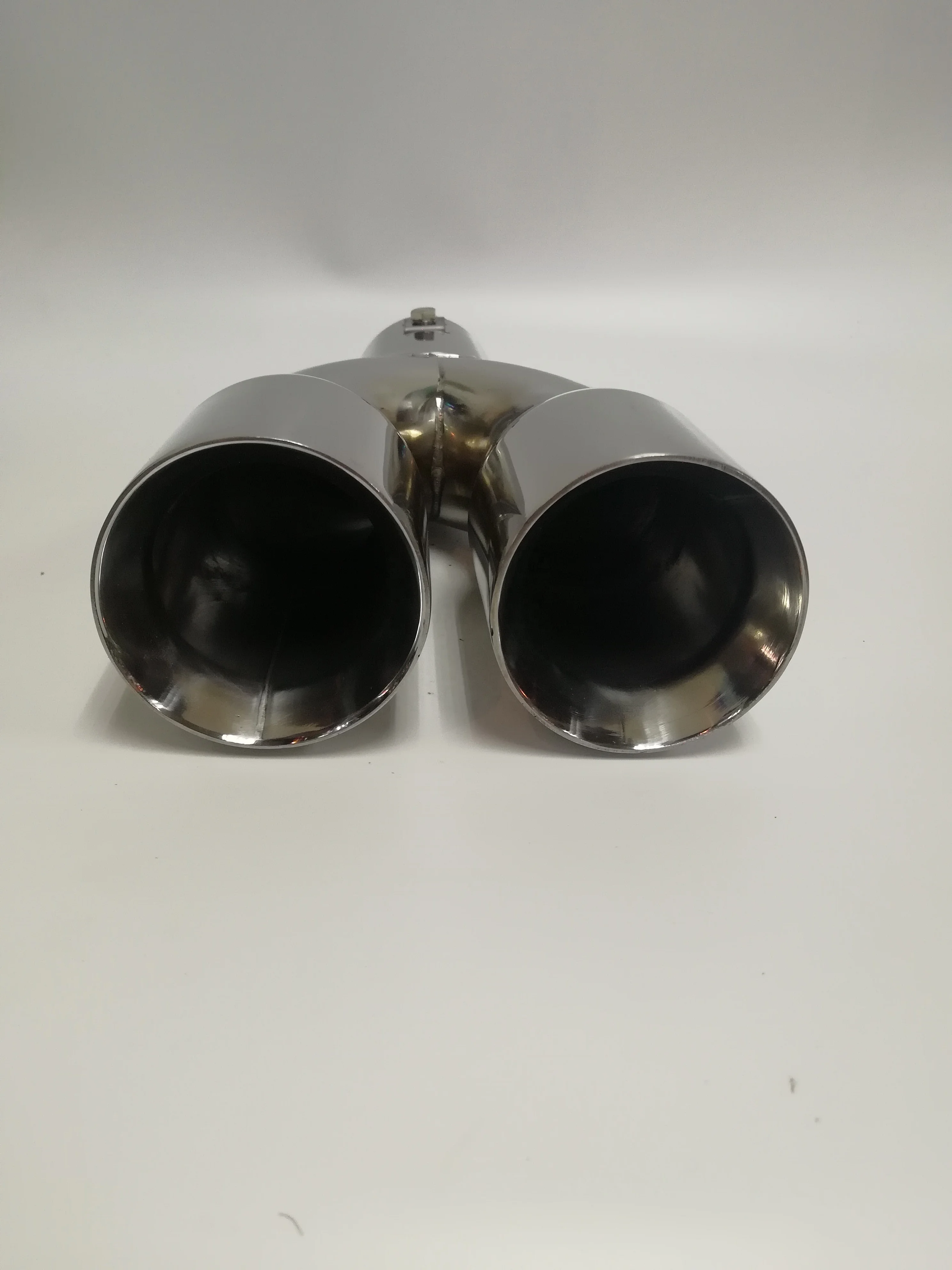 
car muffler tip Dual 2.5 inches Inlet Round Flat Exhaust tail Pipe Tips-YFX-0128 