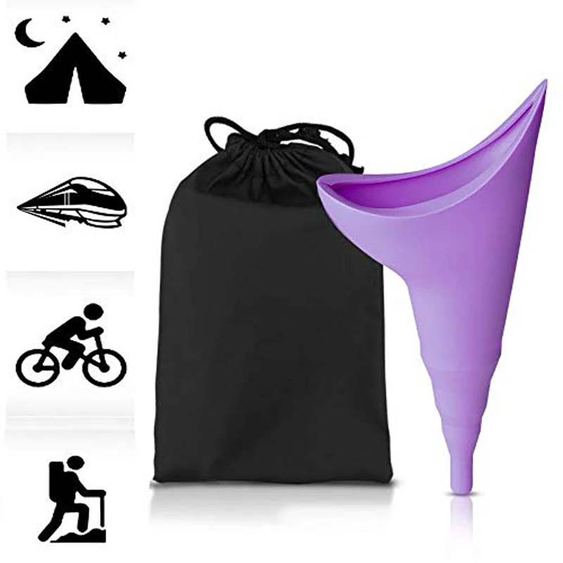 
Lets You Pee Standing Up Lightweight Silicone Portable Urinal Funnel for Women 
