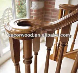 Luxury Antique Wooden Stair Railing