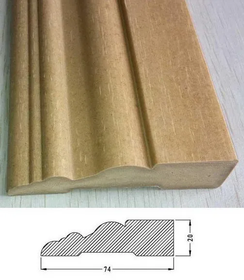 Solid WPC PVC exterior door jamb door casing