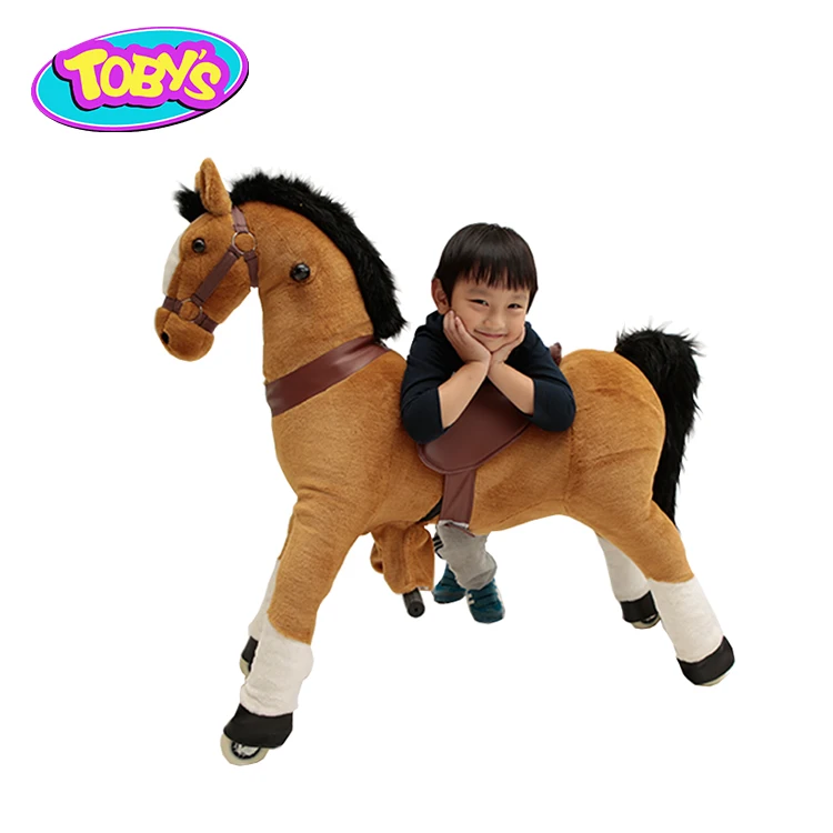 Manufacturer Supplier ride on toys horse on wheels pony scooter