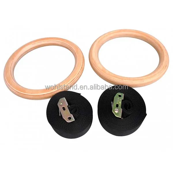 China Fitness Wooden Gymnastic Rings