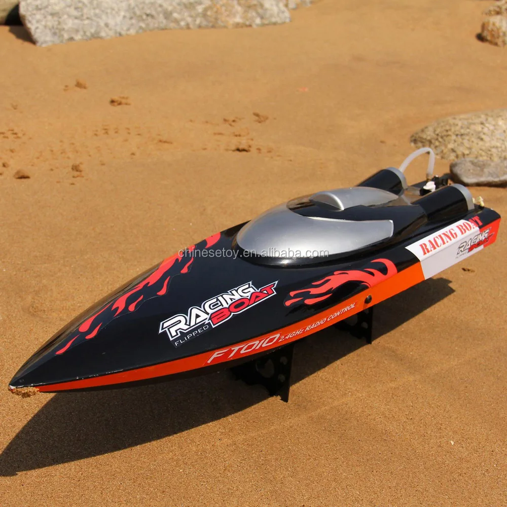 New Arrival Water Cooling System Righting Function High Speed Racing RC Boat For Sale FT010 2.4G RC Fishing Boat