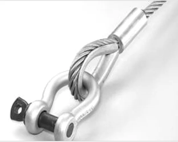 din3093 Duplex Aluminum oval shape Sleeves ferrule for Wire Rope