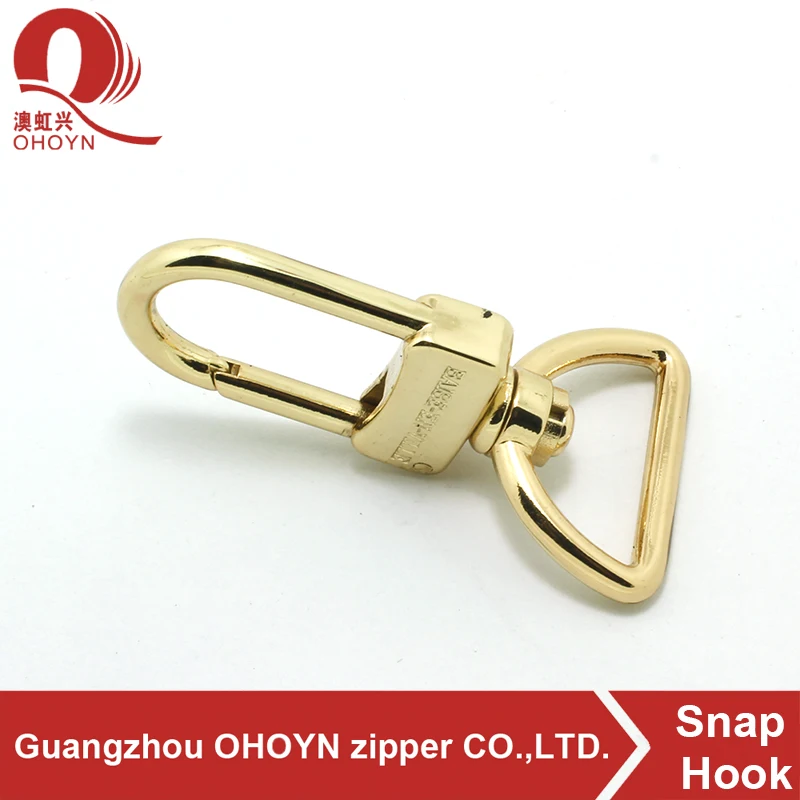 2020 fancy metal new product double rose gold for clothes handbag hook swivel hook high quality bag hook