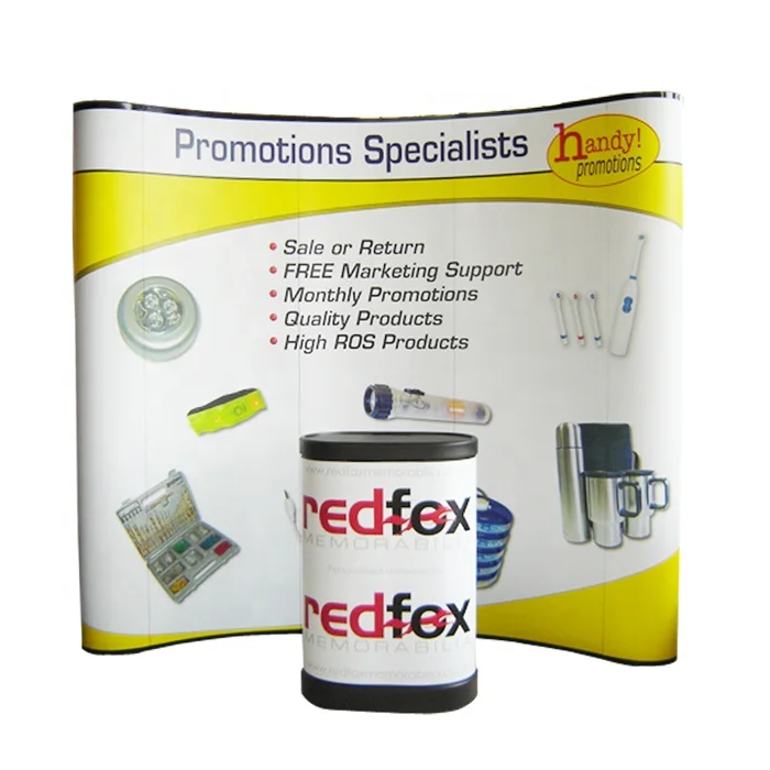 Promotional PVC panel magnetic aluminum pop up backdrop stand