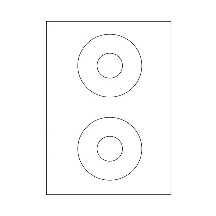 Printable Adhesive DVD A4 CD Label Sticker Sheet